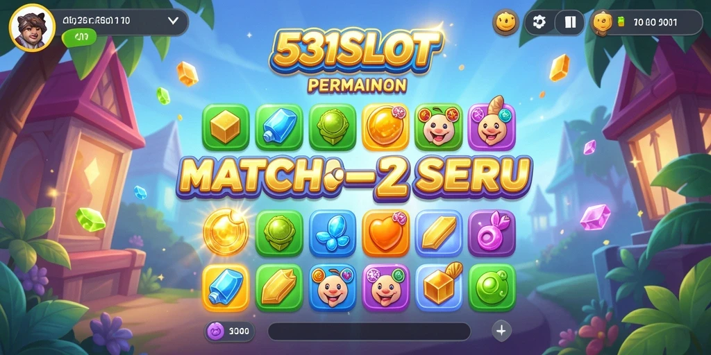 Screenshot utama 531SLOT menunjukkan gameplay Match-3 yang menarik.