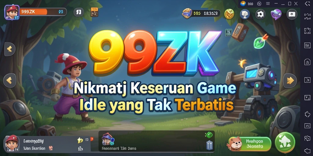 Tampilan menarik gameplay Idle 999ZK yang mengasyikkan.