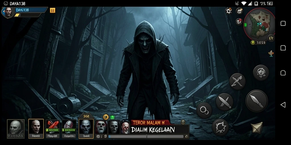 Screenshot dari gameplay menegangkan di DAYA138.