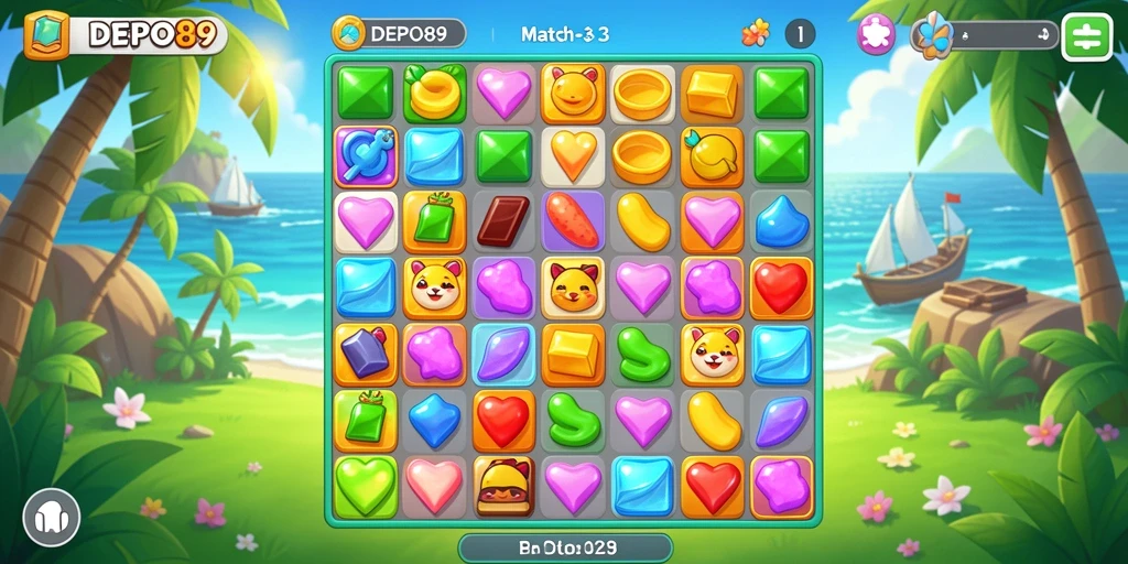 Tangkapan layar DEPO89 yang menampilkan gameplay yang seru dan penuh warna.