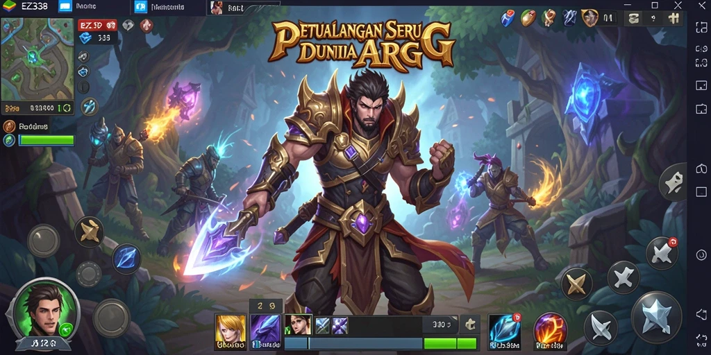 Tampilan menakjubkan dari gameplay ARPG EZ338 yang mendebarkan.