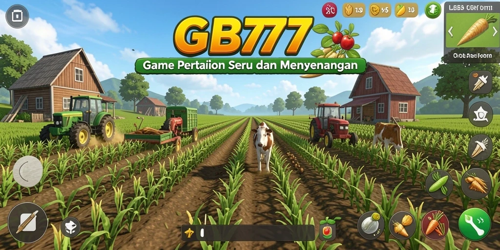 Gameplay seru pertanian di GB777 dengan animasi menarik.