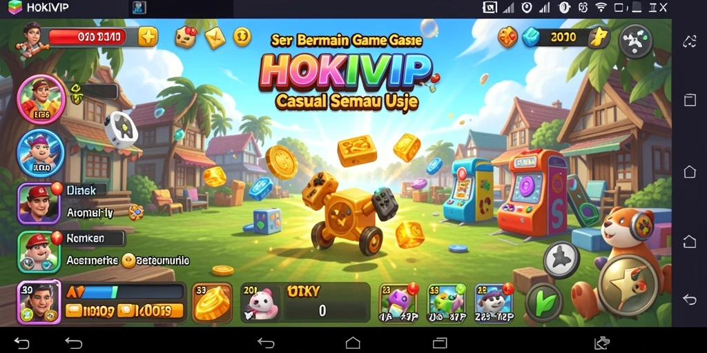 Tampilan gameplay seru HOKIVIP dengan grafis yang cerah.