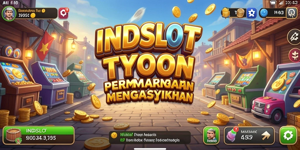 Tangkapan layar dari gameplay Tycoon INDSLOT yang menarik.