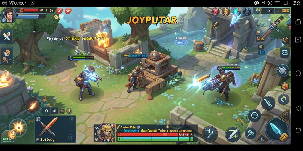 Gameplay seru dari JOYPUTAR yang menantang keterampilan strategi.