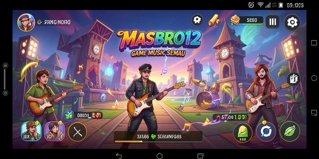 Tampilan gameplay MASBRO12 yang seru dan interaktif.