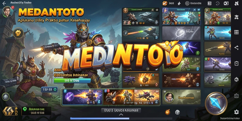 Tampilan antarmuka MEDANTOTO yang sederhana dan intuitif.