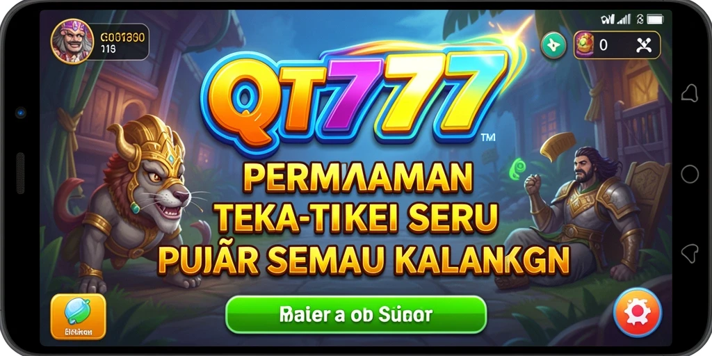 Tampilan gameplay QT777 yang menantang dan interaktif.