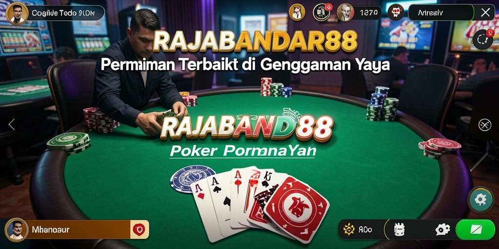 Screenshot RAJABANDAR88 menampilkan gameplay poker yang seru dan menegangkan.