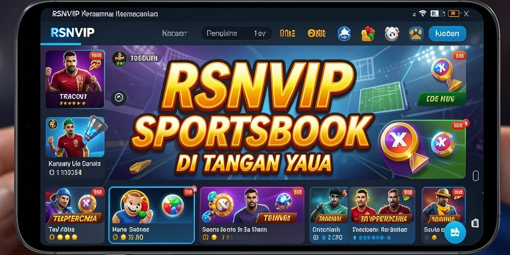 Tampilan utama RSNVIP dengan berbagai pilihan taruhan olahraga.